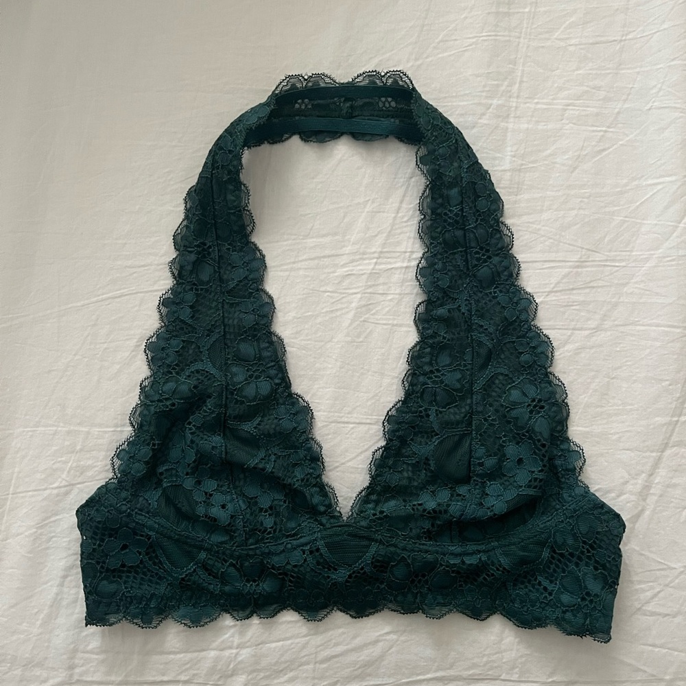 Free People Galloon Lace Halter Bralette - XS